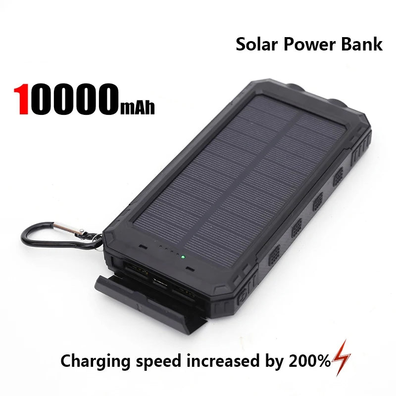 50000mAh Solar Power Bank, LDE Light