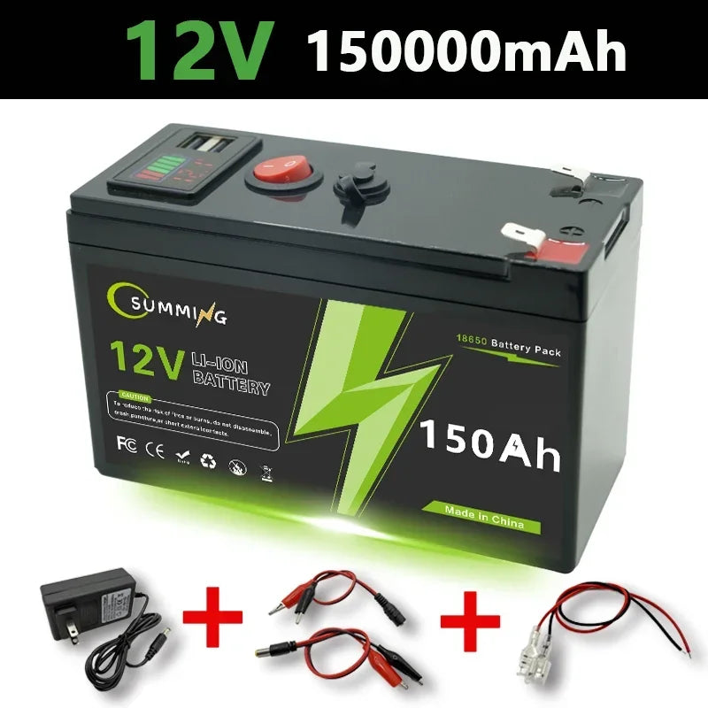 12V 150Ah  Rechargeable Lithium Battery