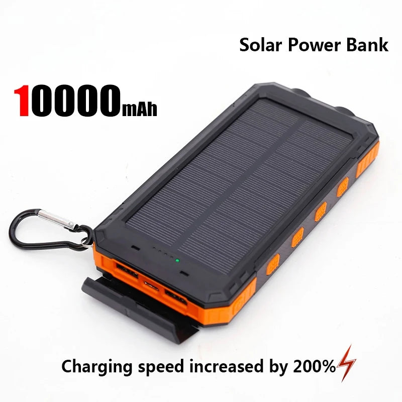 50000mAh Solar Power Bank, LDE Light