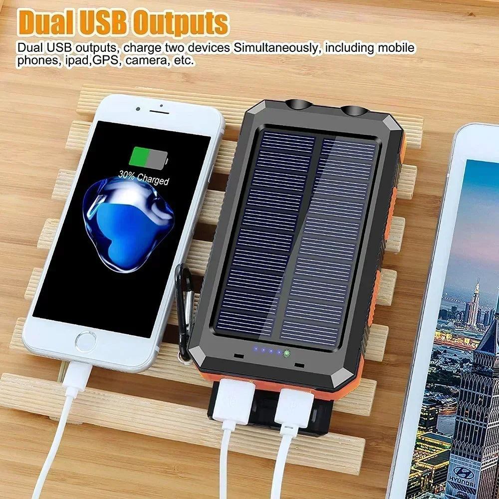 50000mAh Solar Power Bank, LDE Light