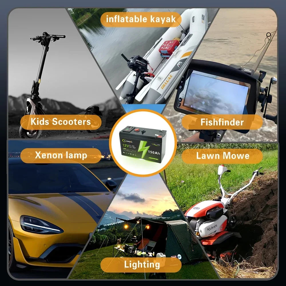 12V 150Ah  Rechargeable Lithium Battery